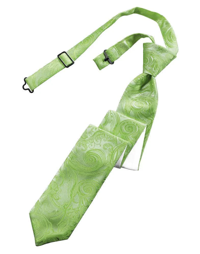 Tapestry Skinny Necktie Pre- Tied-20