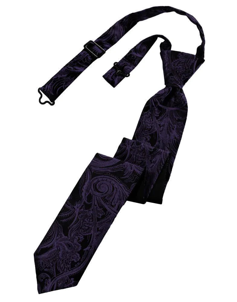 Tapestry Skinny Necktie Pre- Tied-21