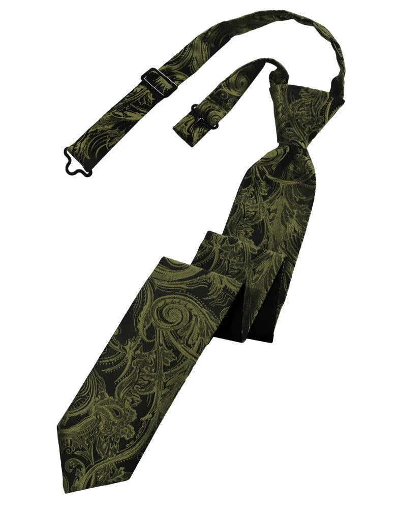 Tapestry Skinny Necktie Pre- Tied-29