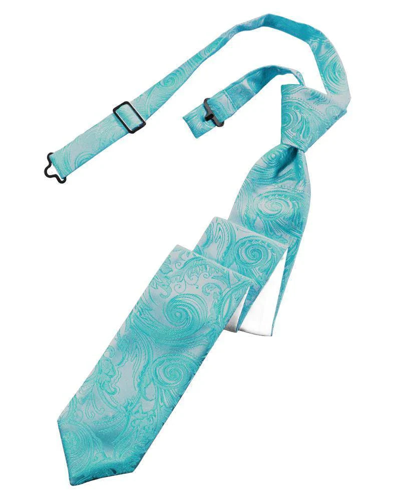 Tapestry Skinny Necktie Pre- Tied-49